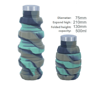 Mini Opvouwbare Siliconen Cup Draagbare Siliconen Telescopische Drinken Inklapbare Koffie Cup Multifunctionele Opvouwbare Silica (Color: green)